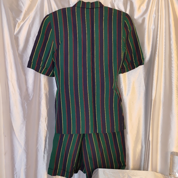 Fun, vintage, and cute striped short suit Charter Club 10 - Picture 3 of 13
